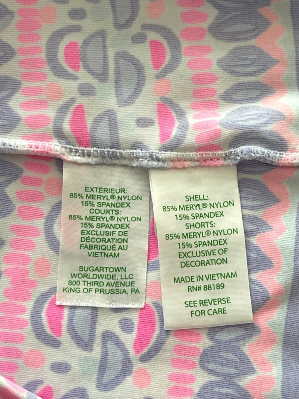 Lilly Pulitzer Luxletic Skort Annora Skirt Shorts Raz Berry Sea You Soon XS - Picture 7 of 8